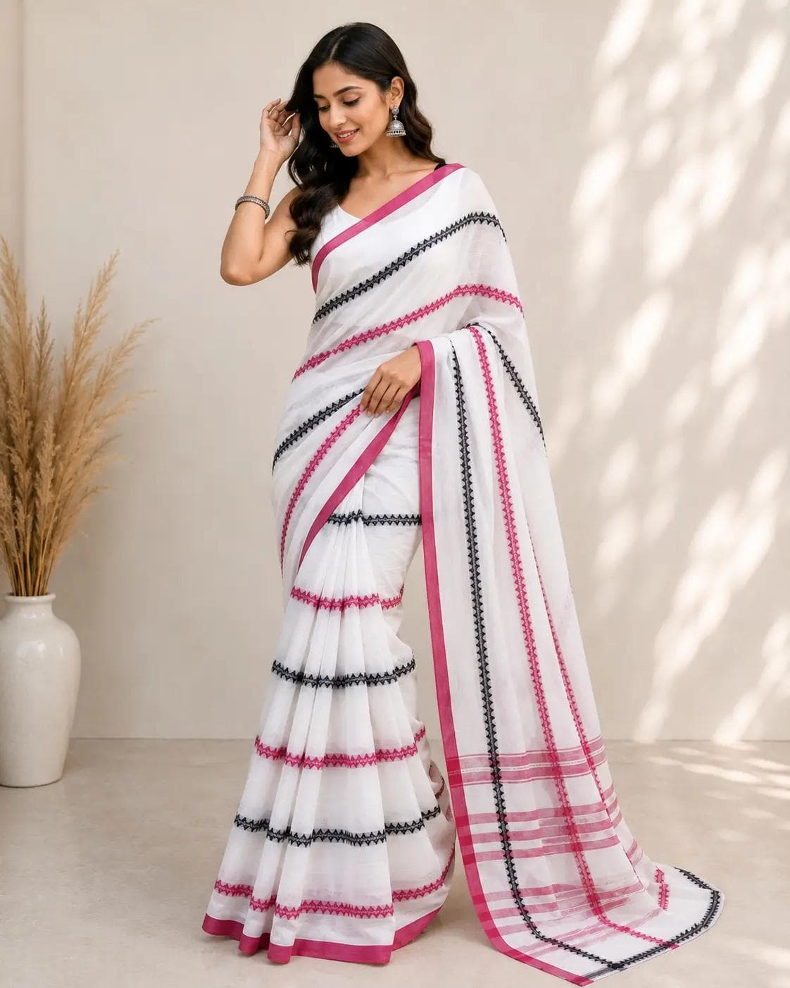 khadi cotton  Printed  Saree