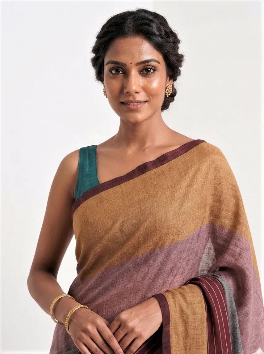 Trendy Cotton Blend Saree